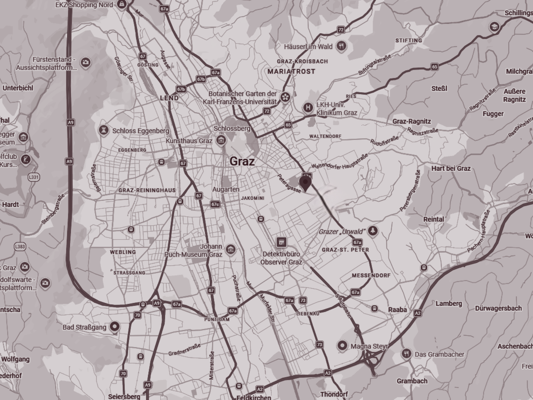 Karte: Petersgasse 126, 8010 Graz